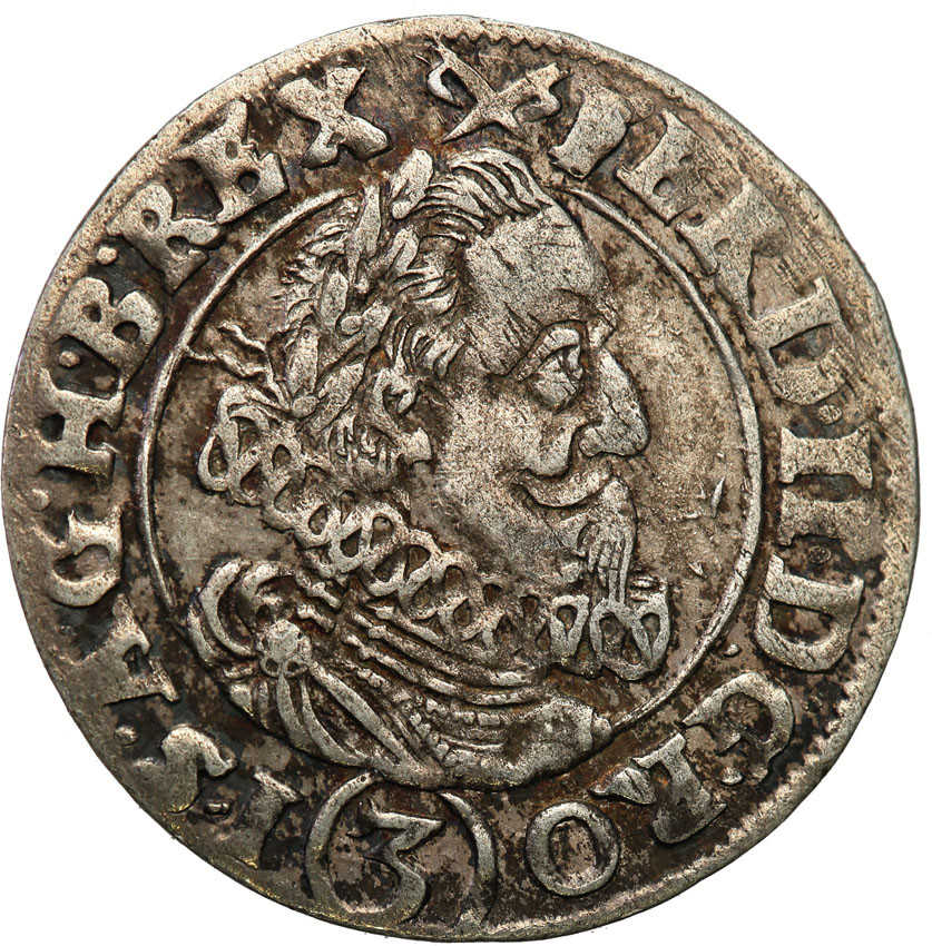 Śląsk. Ferdynand II (1619-1637). 3 krajcary 1627 HR, Wrocław